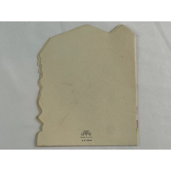 Vintage DA Line Birthday Card Cow Milkman Barn Die Cut MidCentury Ephemera 00842 - Picture 3 of 3